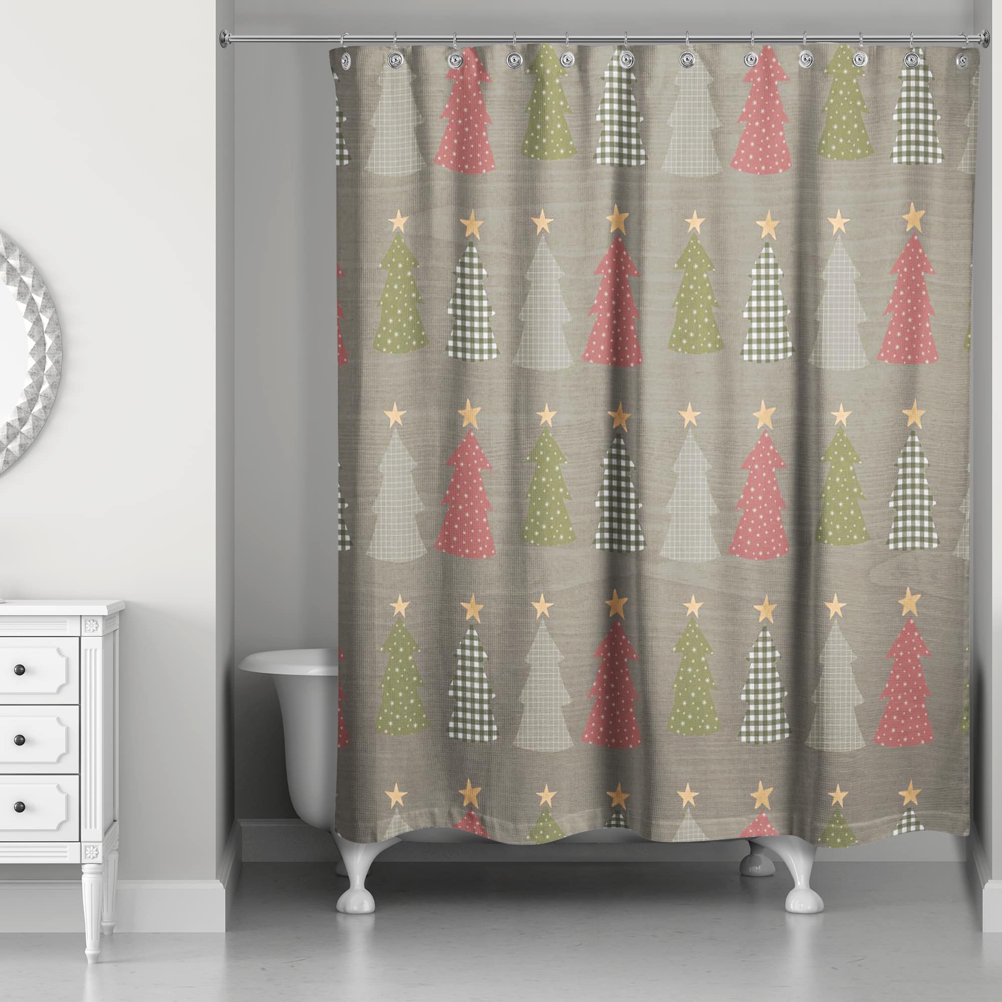 Tree Pattern Shower Curtain